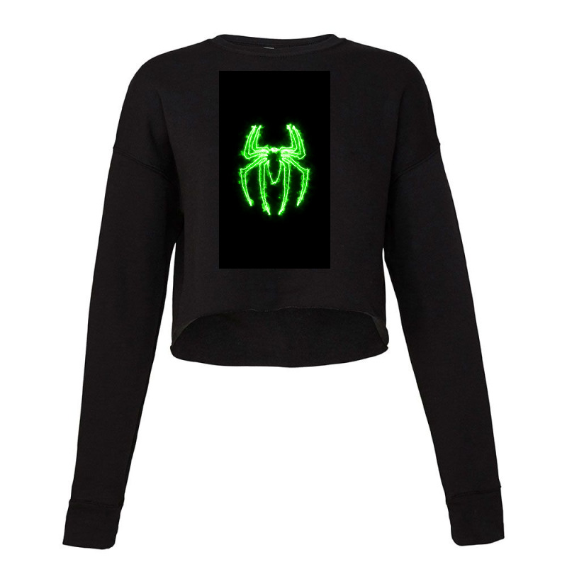 Green Spider Cropped Sweater | Artistshot