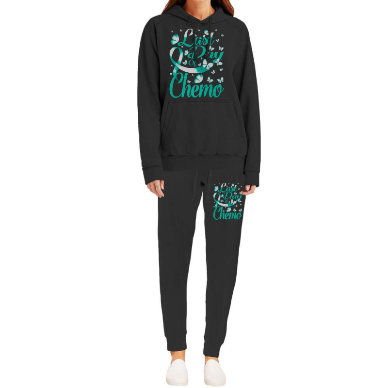 Last Day Of Chemo Myasthenia Gravis Awareness Butterfly Premium T Shir Hoodie & Jogger Set | Artistshot