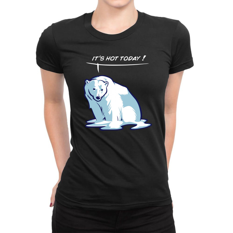 Melting Bear Ladies Fitted T-Shirt by gematees | Artistshot