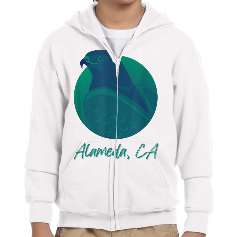 Alameda Ca Osprey Sea Green Raptor Ocean Bird T Shirt Youth Zipper Hoodie by MoczoTenleigh | Artistshot