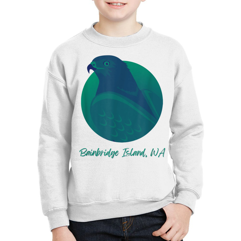 Bainbridge Island Wa Osprey Sea Green Raptor Ocean Bird T Shirt Youth Sweatshirt by MoczoTenleigh | Artistshot