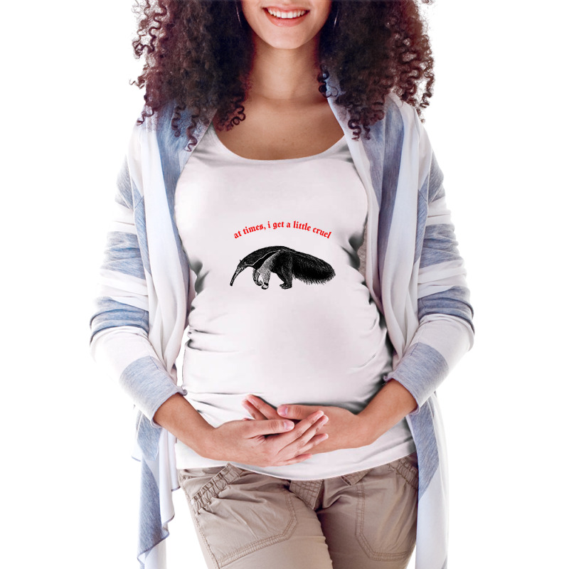 At Times I Get A Little Cruel ∆ Nihilist Anteater Design Maternity Scoop Neck T-shirt by methadelphi | Artistshot