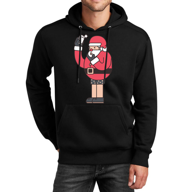 Santa Take A Selfie Before Xmas Unisex Hoodie | Artistshot