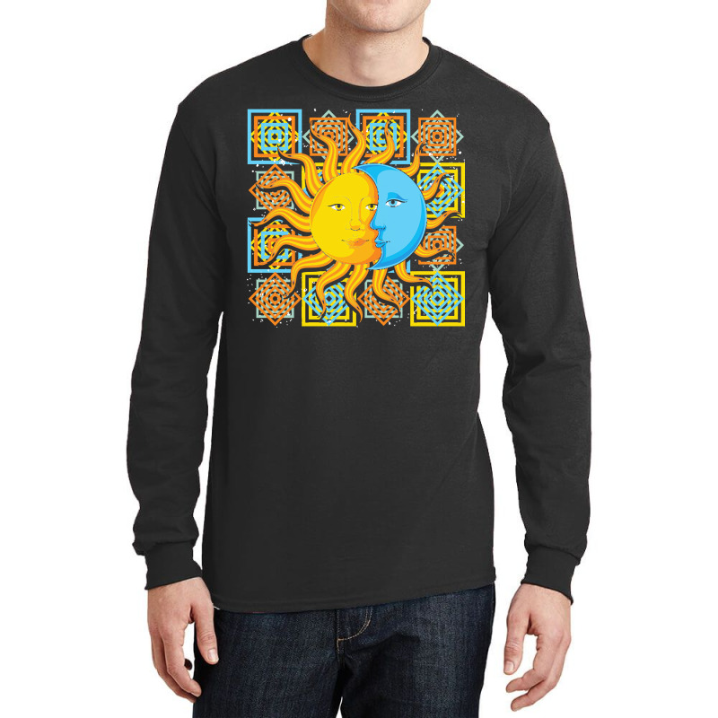 Astronomy T  Shirt Celestial Bodies Moon Sun Astrology Bohemian Astron Long Sleeve Shirts by wlowe820 | Artistshot