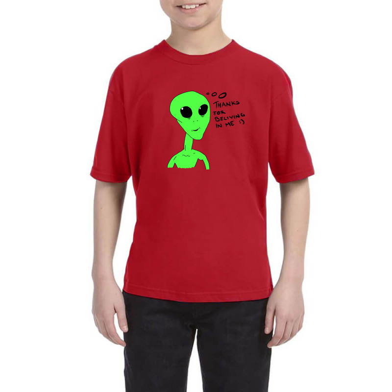 Thanks For Beliving In Me Alien Youth Tee by Chiks | Artistshot