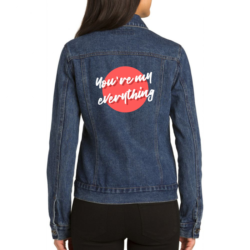 You're My Valentine Ladies Denim Jacket by wahidin77 | Artistshot