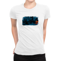 Accompanied By A Fire Stove Ladies Fitted T-shirt | Artistshot