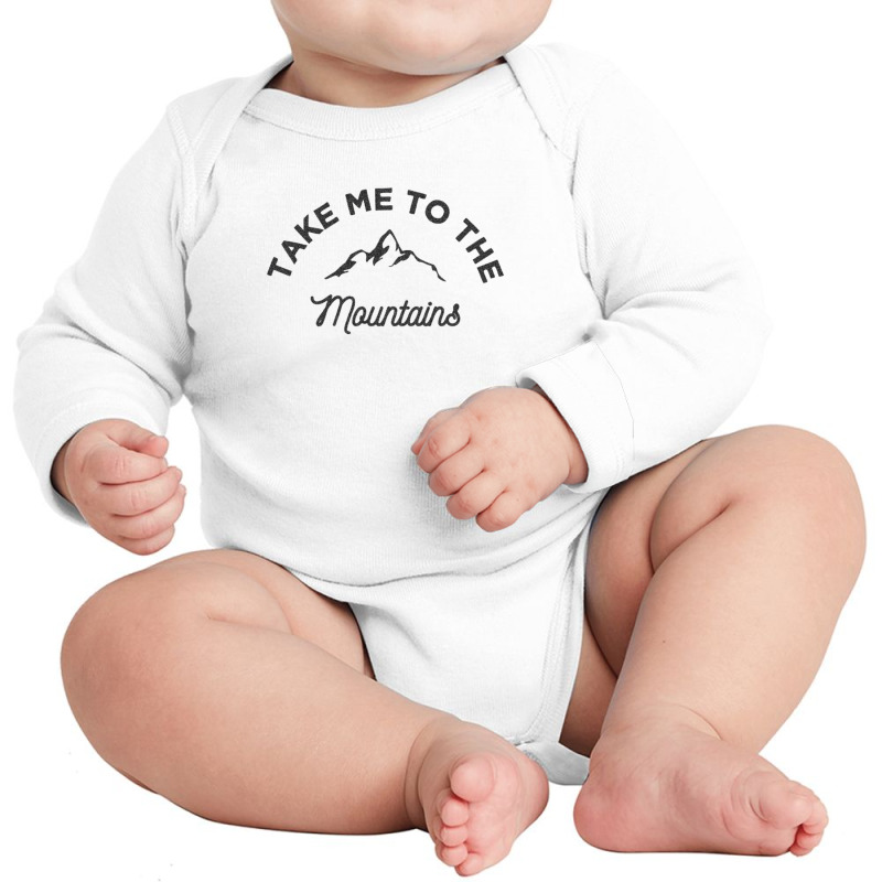 Take Me To The Mountains Long Sleeve Baby Bodysuit by zig street | Artistshot