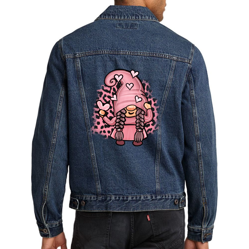 Valentine Gnome Girl Men Denim Jacket | Artistshot