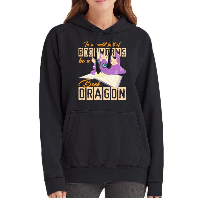 Book Dragon T  Shirt Funny Reading Bookworm Magical Animal Book Dragon Vintage Hoodie by wlowe820 | Artistshot