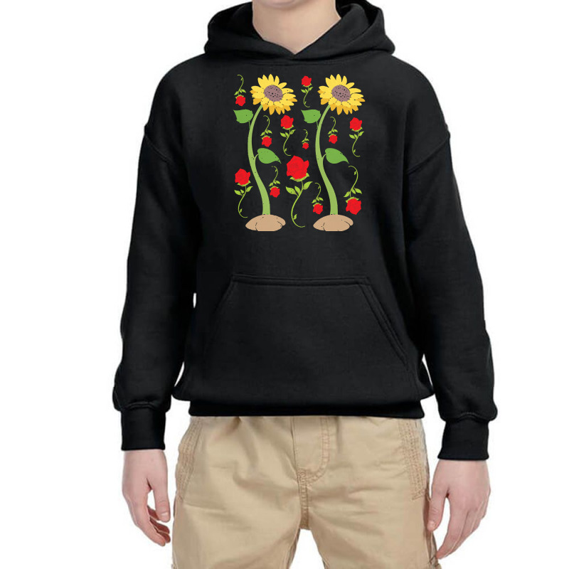 Botanical T  Shirt Floral Nature Sunflowers Garden Flowers Roses Botan Youth Hoodie by wlowe820 | Artistshot