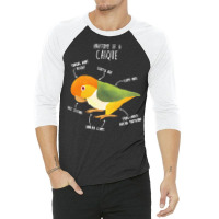 Caique T  Shirt Anatomy Of A White  Bellied Caique T  Shirt 3/4 Sleeve Shirt | Artistshot