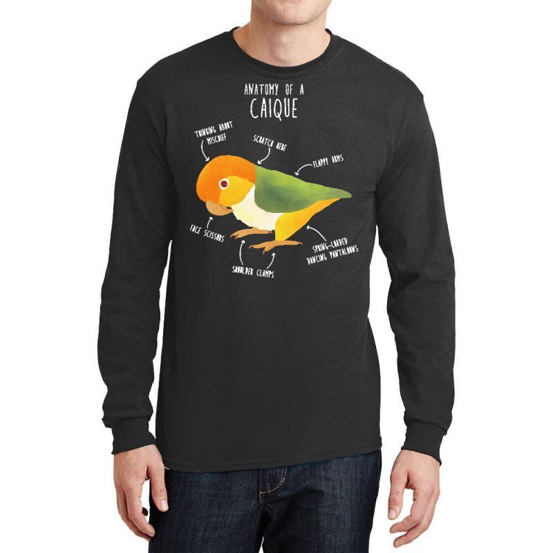 Caique T  Shirt Anatomy Of A White  Bellied Caique T  Shirt Long Sleeve Shirts | Artistshot