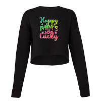 Happy Papa's Lucky Son Cropped Sweater | Artistshot