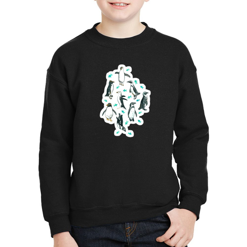 Luminescent Rainbow Jellyfish On Navy Blue 32839627 Youth Sweatshirt | Artistshot