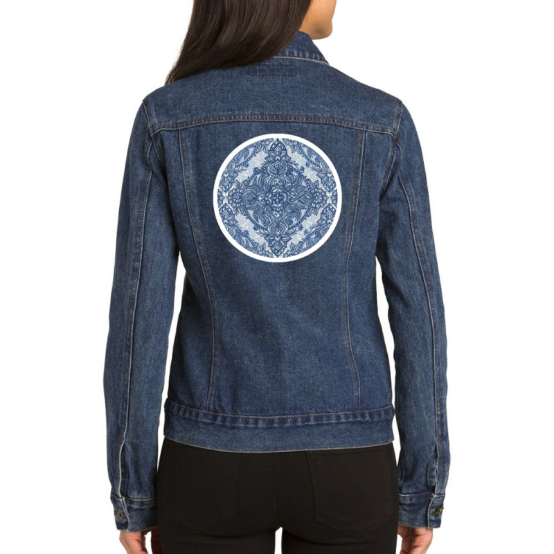 Organic Abstract 2 28337366 Ladies Denim Jacket by faizzz55 | Artistshot