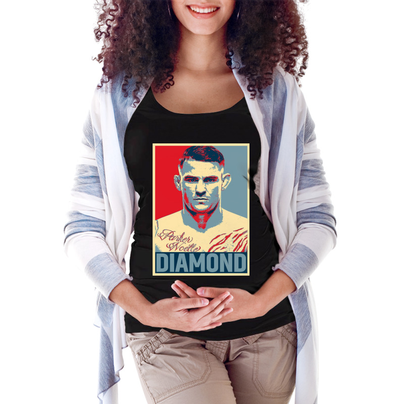 Dustin Poirier Diamond Maternity Scoop Neck T-shirt by Azura Store | Artistshot