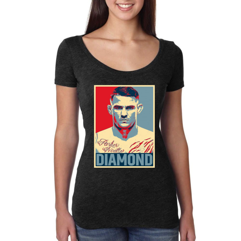 Dustin Poirier Diamond Women's Triblend Scoop T-shirt by Azura Store | Artistshot