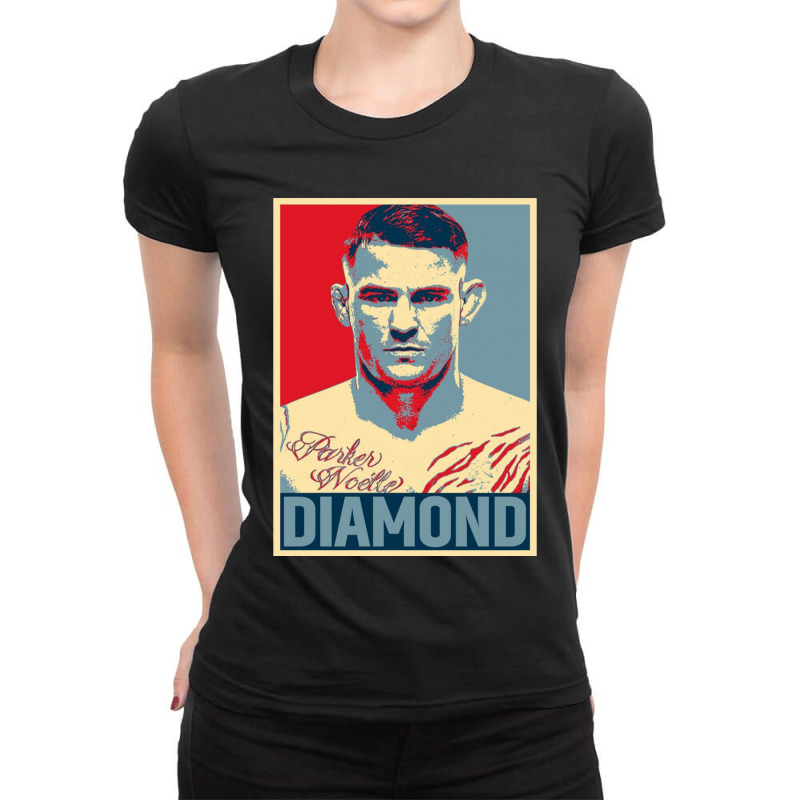 Dustin Poirier Diamond Ladies Fitted T-Shirt by Azura Store | Artistshot