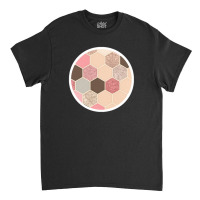 Textured Fan Tessellations In Red White Orange And Indigo 97807015 Classic T-shirt | Artistshot