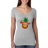 Cute Pineapple Cartoon Women's Triblend Scoop T-shirt | Artistshot