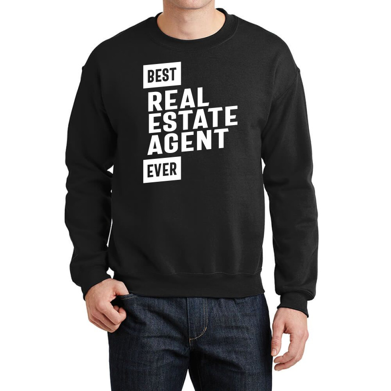 Best Real Estate Agent Job Title Gift Crewneck Sweatshirt | Artistshot
