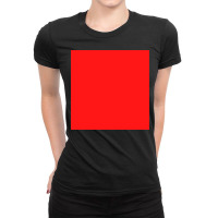 Red Single Color Blank Background Ladies Fitted T-shirt | Artistshot