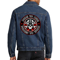 Born To Ride Forced To Work Men Denim Jacket | Artistshot