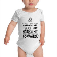 How Hard You Hit Baby Bodysuit | Artistshot