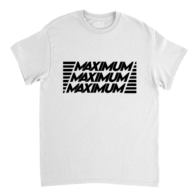 Maximum Stripes (black) Classic T-shirt by wahidin77 | Artistshot