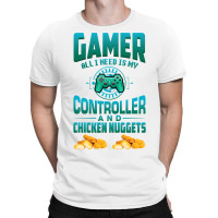 Gamer  For Kids Adults Video Games Chicken Nuggets T-shirt | Artistshot