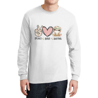 Peace Love Sloths Long Sleeve Shirts | Artistshot