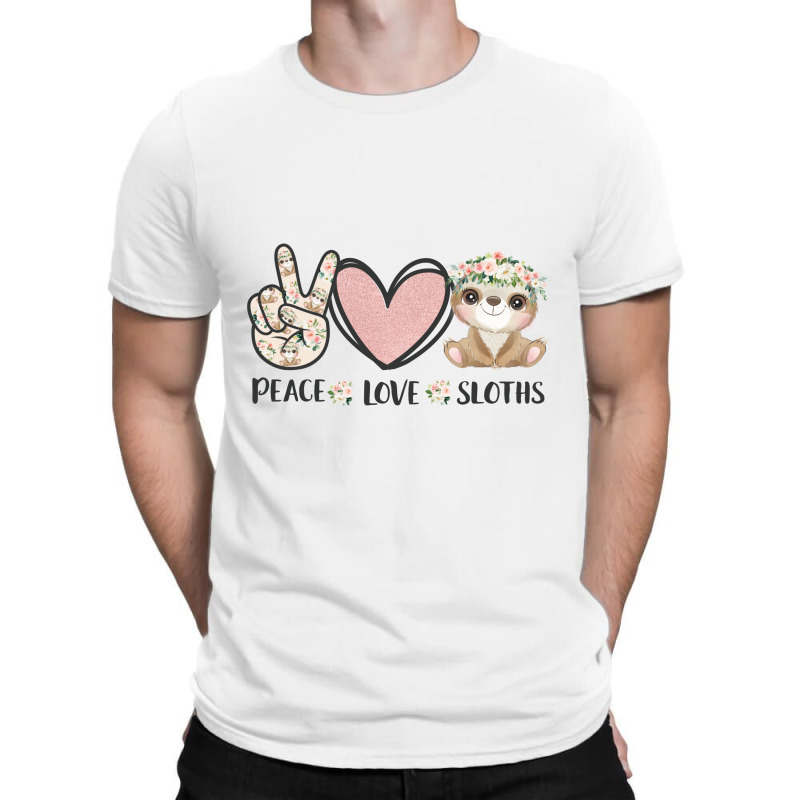 Peace Love Sloths T-shirt | Artistshot