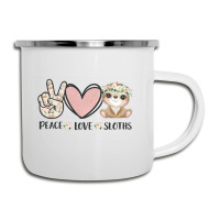 Peace Love Sloths Camper Cup | Artistshot