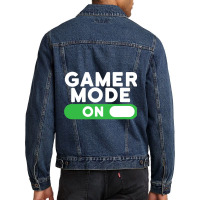 Gamer Mode On Funny Novelty Gaming Video Games T Men Denim Jacket | Artistshot