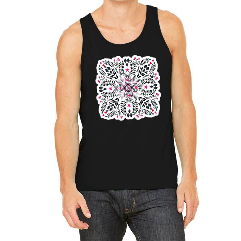 White Chalk Anemones On Blue 92315354 Tank Top by faizzz55 | Artistshot