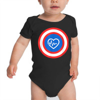 Captain Heart Funny Cardiologist Cardiology T Shirt Gift Baby Bodysuit | Artistshot