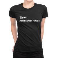 Dictionary Definition Of Woman Ladies Fitted T-shirt | Artistshot