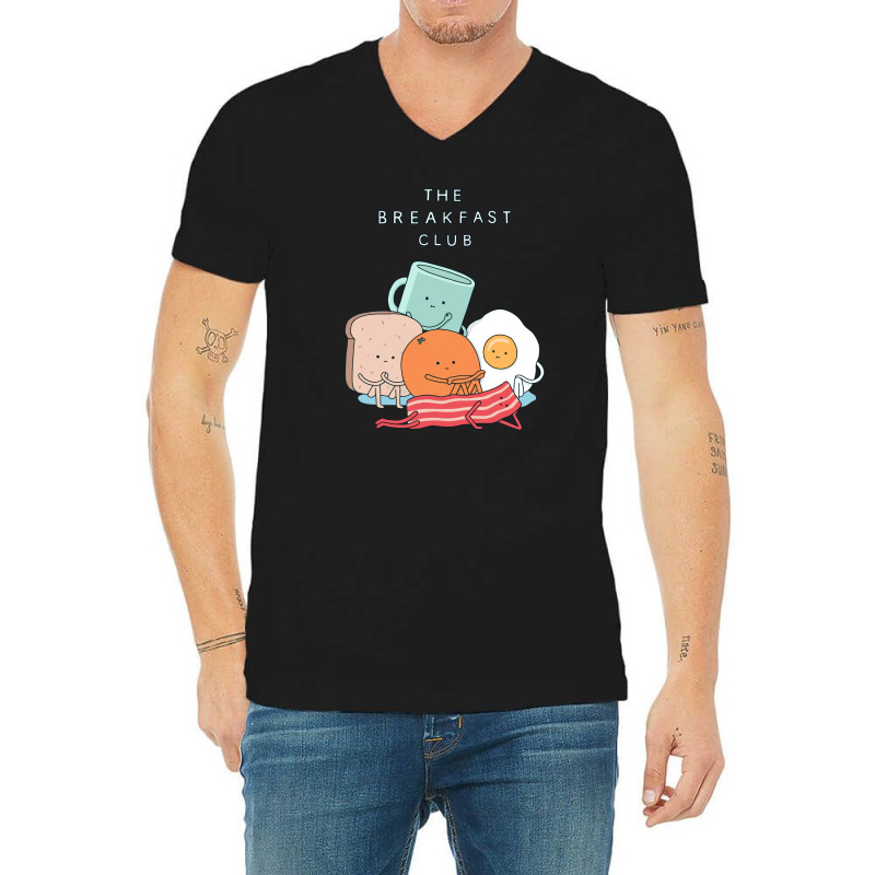 Breakfast V-neck Tee | Artistshot