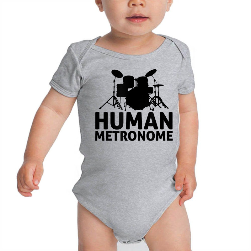 Human Metronome Cool Drummer Shirt Baby Bodysuit by ZaraeTrullinger | Artistshot