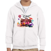 Vacation Time! Youth Zipper Hoodie | Artistshot