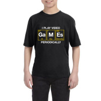 I Play Video Games Periodically Element Blocks Youth Tee | Artistshot