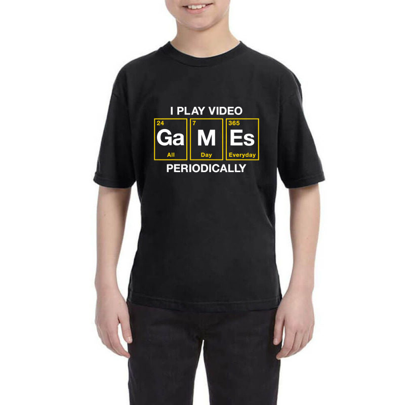 I Play Video Games Periodically Element Blocks Youth Tee by thutrang92 | Artistshot