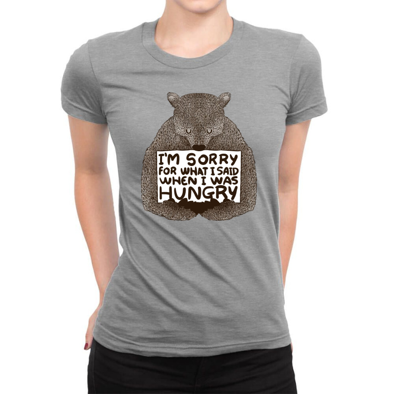 Hungry Bear Ladies Fitted T-Shirt by gematees | Artistshot