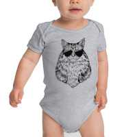 Siberian Cat Longhaired Cat With Sunglasses Premium T Shirt Baby Bodysuit | Artistshot