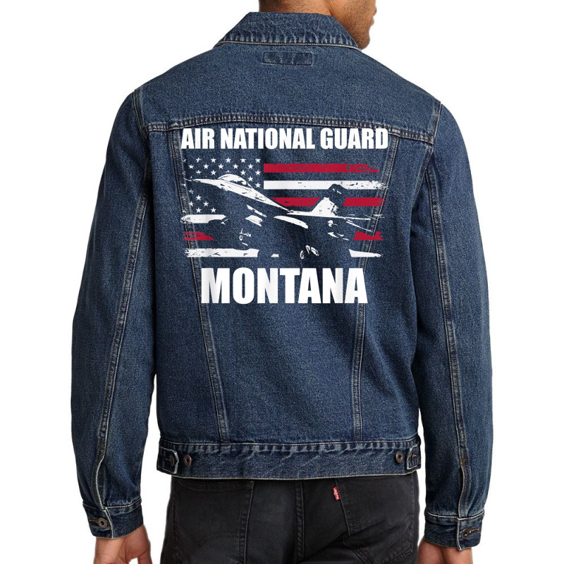 Montana Air National Guard T Shirt Men Denim Jacket by AshleyPenez | Artistshot