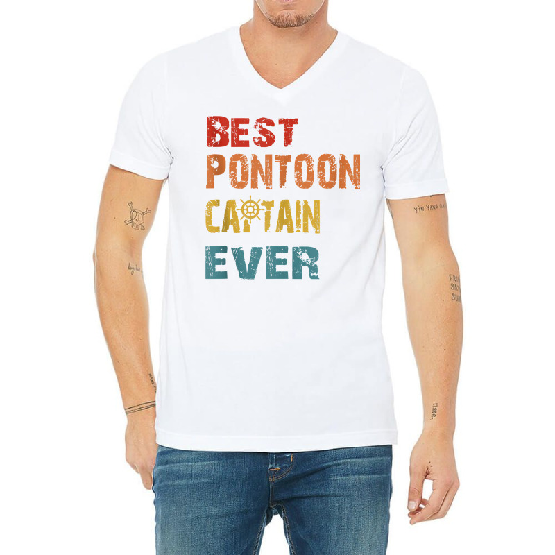 Best Pontoon Captain Ever Funny Pontoon Boat Shirts Tank Top V-neck Tee | Artistshot