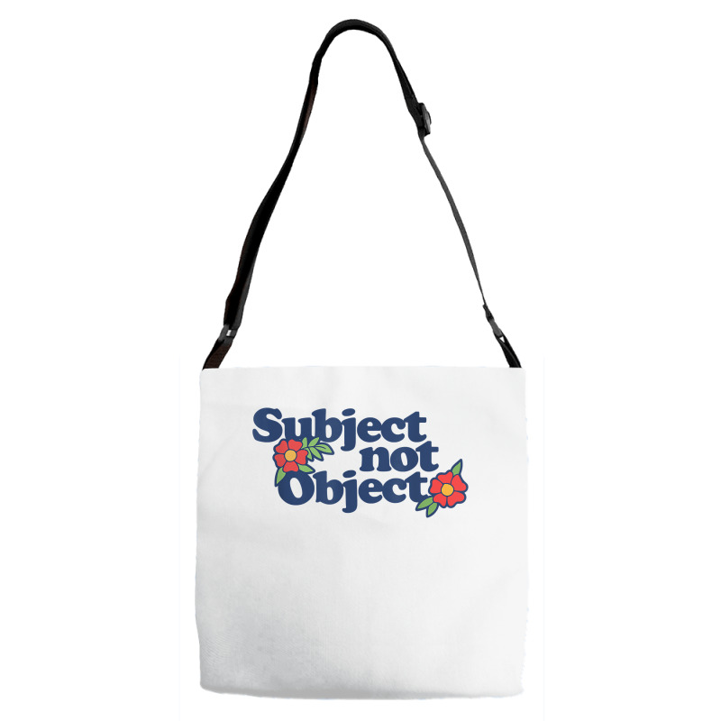 Subject Not Object T Shirt Retro Feminist Design Feminism Adjustable Strap Totes | Artistshot