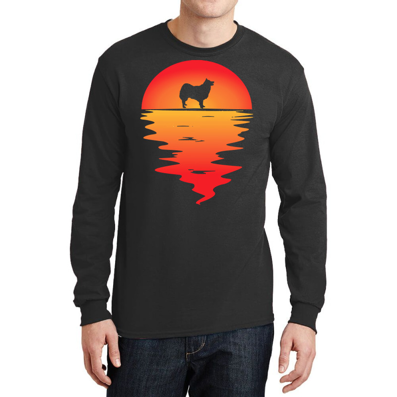 Icelandic T  Shirt Sunset Dog Icelandic Sheepdog T  Shirt Long Sleeve Shirts by cabotageevolve | Artistshot