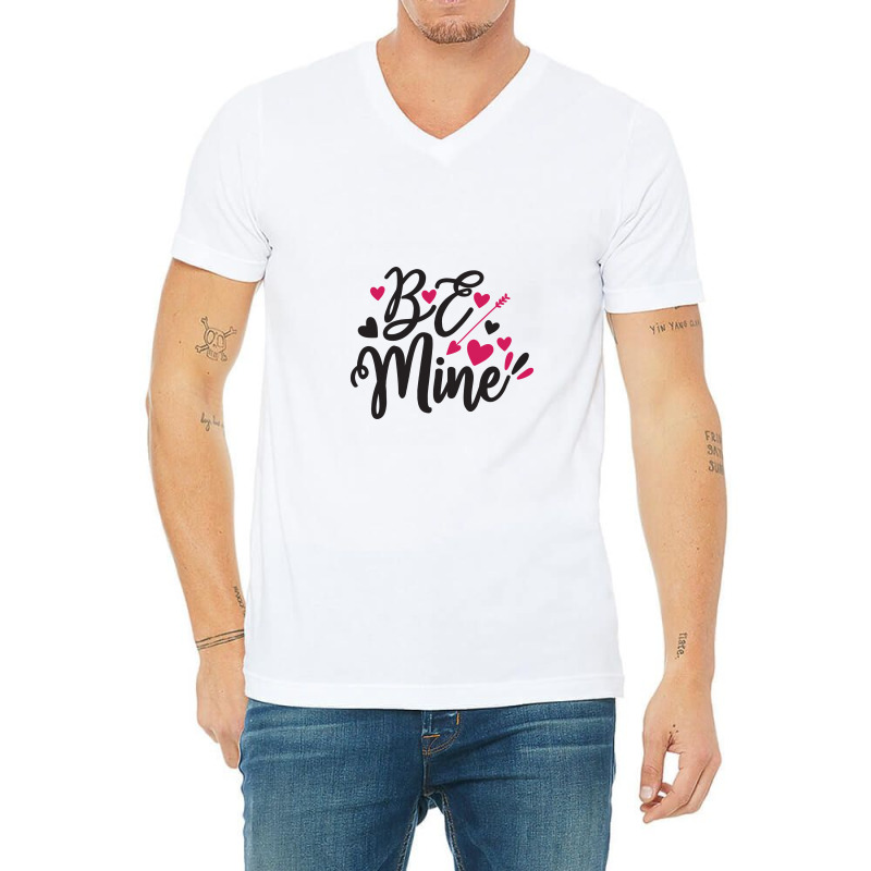 Be Mine V-Neck Tee by Kahvel | Artistshot